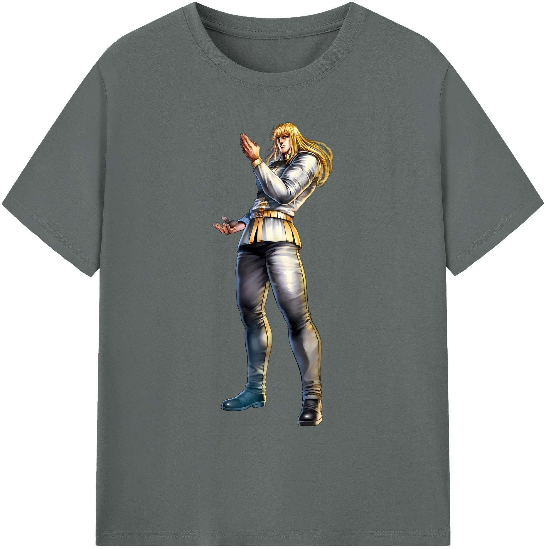 （画像用） 北斗の拳 Fist of the North Star 綿100％ メンズ半袖Tシャツ｜肌触りやわらか＆通気性